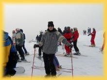 Skiing on Seceda