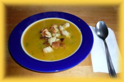 Pumpkin-Cream-Soup ready to eat